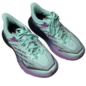 Hoka Speedgoat 5 Running Shoes Womens 6 Scuba Blue Purple Trail Sneaker Athletic